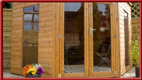 sheds and summerhouses 
                    from Top Drawer Fitted Furniture